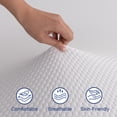 thumbnail image 3 of Telino 3 inch Full Mattress Topper, Memory Foam Mattress Topper with Removable & Washable Cover, White, 3 of 9
