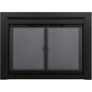 Pleasant Hearth CL-3002 Carlisle porte en verre noire - grand