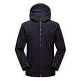 thumbnail image 2 of CEHVOM Women Solid Rain Jacket Outdoor Hooded Raincoat Windproof Top Clearance, 2 of 4