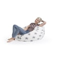 thumbnail image 4 of Gouchee Home Fluffy Stars White Faux Fur Bean Bag Chair – Soft Polyester with Polystyrene Bead Filling, Suitable for Adults and Teens, Lightweight & Cozy Seating for Bedroom, Living Room or Playroom, 4 of 8