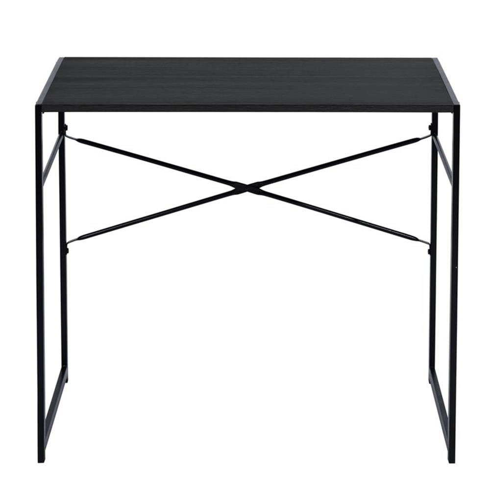 Pemberly Row Black Modern Minimalist Style Compact Industrial Computer Desk