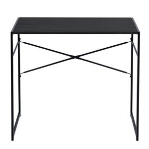 Pemberly Row Black Modern Minimalist Style Compact Bureau d'ordinateur industriel