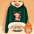 thumbnail image 2 of WEAIXIMIUNG Sweat à Capuche pour Femmes Imprimé Vintage de Noël à Manches Longues, 2 of 4