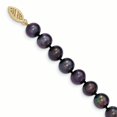 thumbnail image 2 of Collier de Perles d'Eau Douce de Culture Rondes Noires 14k 8-9mm (Poids : 50,68 Grammes, Longueur : 24 Pouces), 2 of 3