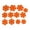 Orange, variant on Non-Stick Pan Protector Pad 12-Piece Set Insulated Non-Woven Heat-Resistant Kitchen Stackable Cookware Protector