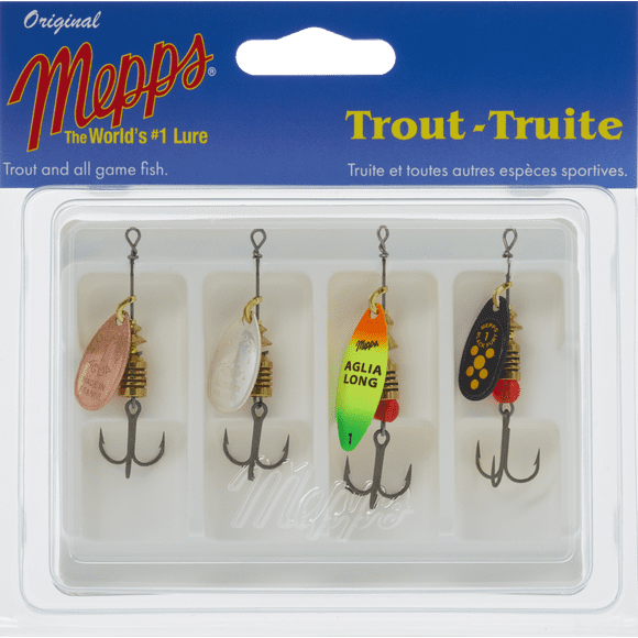 Mepps 4-K1-ASST 4-Pack Trouter Kit Assorted