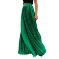 thumbnail image 1 of B91xZ Jupes pour Femmes Longueur Midi Basique Extensible Jupe Crayon, Vert L, 1 of 4