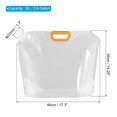 thumbnail image 2 of Unique Bargains 10L Collapsible Water Container Bag, Plastic Storage Jug Folding Water Bag, 2 Pack Clear, 2 of 7