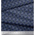 thumbnail image 3 of Soimoi Tissu en Poly Georgette, Imprimé Croisé et Crâne, Vendu au Mètre, Largeur 42 Pouces, 3 of 3