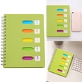 thumbnail image 2 of ZTTD 5 Subject Notebook, Spiral Notebooks College Ruled with Dividers Tabs, 240 Pages A5 Office Notebooks for Work, Professional Organizer Notebooks for Note Taking Office, Green, 2 of 9