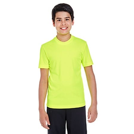 Youth Zone Performance T-Shirt - SAFETY YELLOW - XS