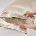 thumbnail image 3 of Madison Park Essentials Satin Sheet Set, 3 of 9
