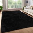thumbnail image 2 of HOMERRY Shag Area Rug 8' x 10' Modern Indoor Plush Fluffy Rugs Shaggy Carpet Rugs for Bedroom Living Room Fluffy Area Rug, Black, 2 of 2