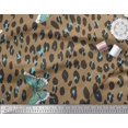 thumbnail image 2 of Soimoi Tissu Popeline Coton Brun Imprimé Peau d'Insecte & Léopard Artistique pour Couture 56 Pouces de Large, 2 of 3