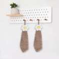 thumbnail image 4 of Flowers Chenille Hand Towel Cute Hanging Hand Wipe Ball Hand Towel Thickened Absorbent Hangable Multifunctional Hand Towel, 4 of 8