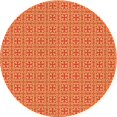 thumbnail image 1 of Ahgly Tapis Rond Lavable en Machine Intérieur Transitionnel Jaune Safran, 3 Pieds Rond, 1 of 7