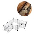 thumbnail image 3 of PENIKOKO Portable Heavy Duty Iron Pet Cage for Dog Rabbit Black 35x35 Inches Easy Assembly Foldable, 3 of 8