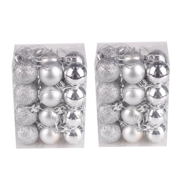 Agiferg 48PC 30mm Christmas Xmas Tree Ball Bauble Hanging Home Party Ornament Decor
