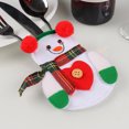 thumbnail image 2 of serony Porte-Couverts Fourchette Sac Fournitures de Vacances Accessoire DIY Vaisselle Multifonction Décorations Rouge Conteneur de Rangement Père Noël Décoration de Noël Cœur, 2 of 7