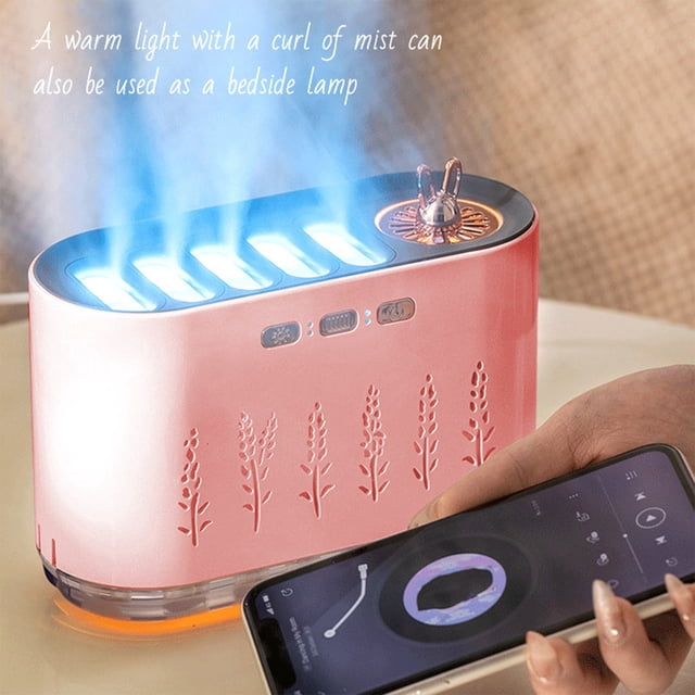 Dvkptbk USB Humidifier with and Humidity Display Quiet Cool Mist Humidifier for Bedroom and Office Plants Easy to Clean