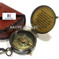 thumbnail image 3 of Eagle Compass Navire Vintage Gravé Cadeau Fonctionnel Compass Baptême, 3 of 5