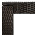 thumbnail image 3 of vidaXL Garden Bar Table Brown 60.5x60.5x110.5 cm Poly Rattan, 3 of 4