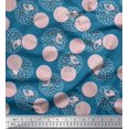 thumbnail image 1 of Soimoi Poly Georgette Fabric Dot,Bird & Fish Kids Print Fabric by Yard 42 Inch Wide, 1 of 3