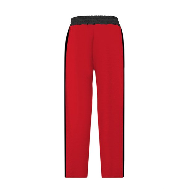 LNWUY Men's Baggy Wide Leg Sweatpants Double Waisted Color Block