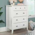thumbnail image 2 of Pemberley Commode de Chambre Rectangulaire en Bois Doux Blanc 42,63 Pouces Non Assemblée, 2 of 7