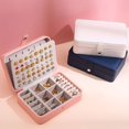 thumbnail image 4 of Jewellery Box Jewelry Storage Case Multi-purpose Earrings Necklaces Rings Organizer Household Portable Travelling Box, 4 of 7