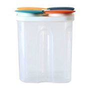 Plastic Food Storage Container, Staron Airtight Compartmental Kitchen Organizer, BPA-Free Meal Prep Container with Lid for Household Food Storage