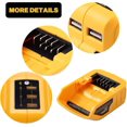 thumbnail image 2 of Dcb090 Usb Adapter Replacement For All Dewalt 10.8v/14.4v/18v Li-ion Batteries Usb Charger Power Insert For Dewalt Xr Max Dcb200 Dcb201 Dcb180 Dcb120, 2 of 5