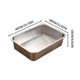 thumbnail image 1 of ZZwxWA Deals Stainless Steel Cats Litter Box Extra Large Metal Cats Litter Box For Small Cats Kitty Rabbits Never Absorbs Odor Rustproof Non-Stick Smoothy, 1 of 1