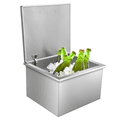 thumbnail image 2 of EDTara Commercial Drop-In Ice Chest, Stainless Steel Bin for Outdoor Ice Bar and Cold Beverage Storage, 2 of 9