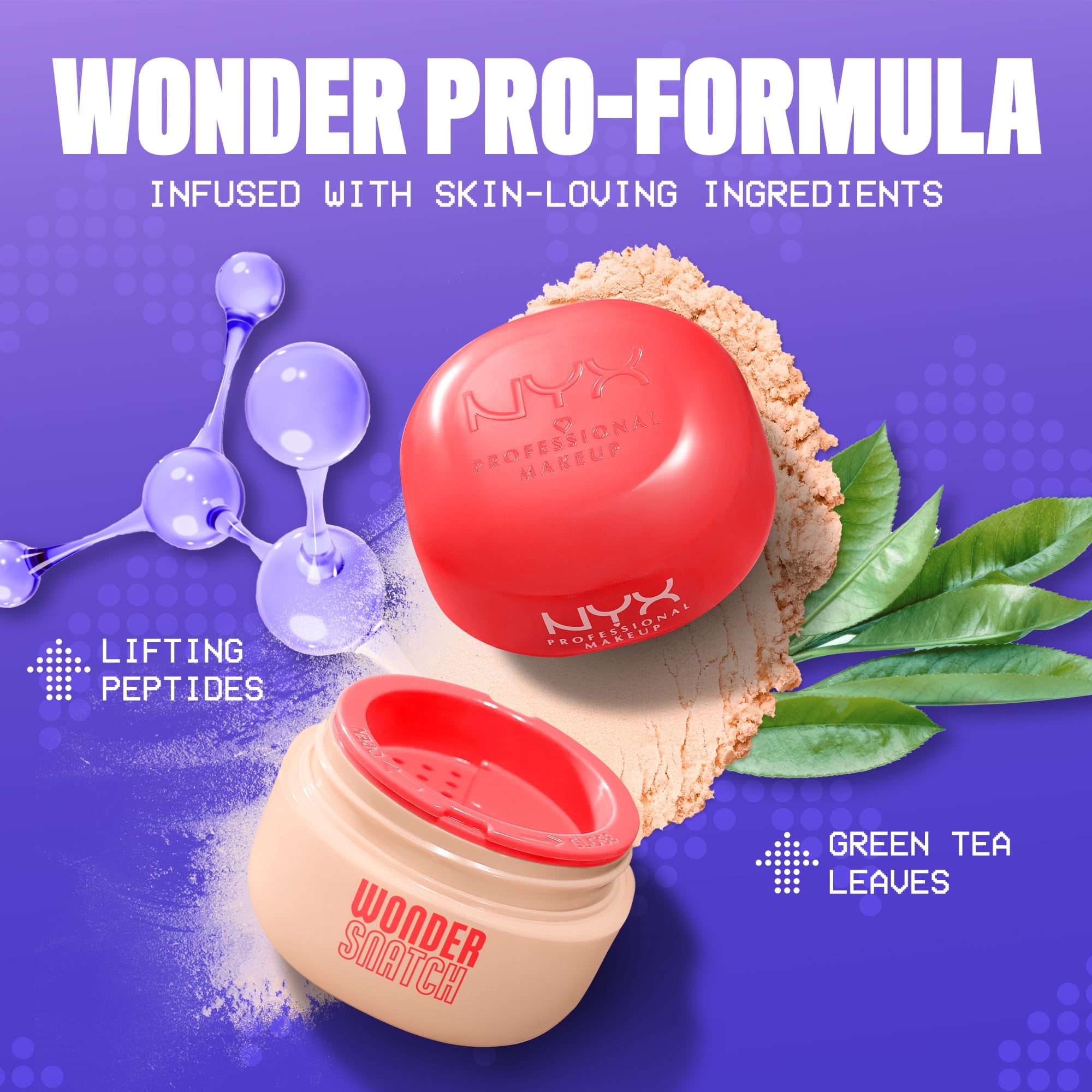 NYX Professional Makeup Wonder Snatch Poudre Libre Fixatrice, Sugar Serve