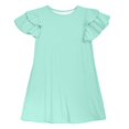 thumbnail image 4 of Robe d'Été pour Fillette Robe de Princesse Robe Trapèze pour Fille Robe à Manches Courtes Robe Verte pour Filles Robe de Princesse pour Fille, 4 of 4