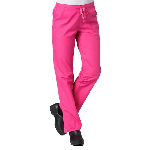 Red Panda Pantalon d'Uniforme à Jambe Droite à Demi-Cordon pour Femmes