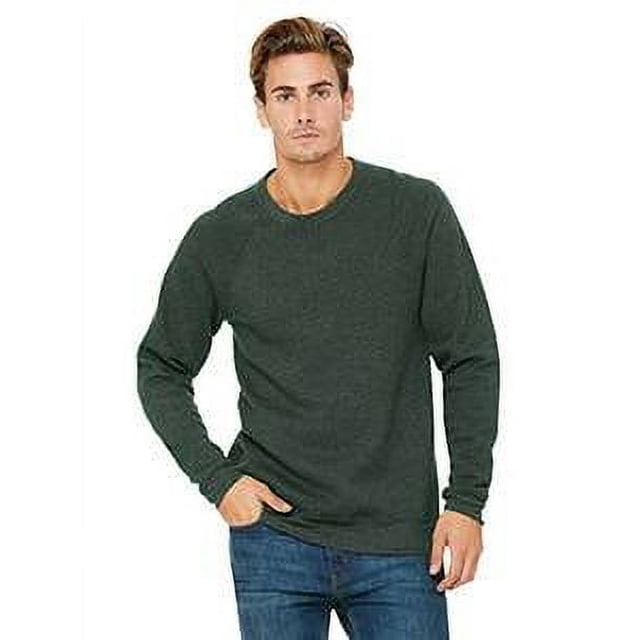 BELLA + CANVAS - Chandail Molletonné Raglan à Col Rond en Éponge - 3901