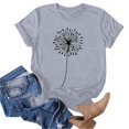 thumbnail image 1 of Liquidation d'Économies d'Été Iumwxz Tunique Coupe Classique T-Shirt d'Été Décontracté Hauts pour Femmes T-Shirt Graphique Floral Hauts T-Shirt à Manches Courtes Col Rond Hauts pour Dames Offres Hebdomadaires Date, 1 of 4