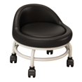 thumbnail image 2 of Abbracc Low Rolling Seat Pulley Stool Pedicure Stool Roller Seat Short Stool for Library black, 2 of 9
