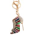 thumbnail image 1 of Up to 65% Off Charm Crystal Shoe High Heel Keyring Purse Pendant Bag Key Chain Multicolor Necklace Rings Earring Jewelry on Clearance, 1 of 1
