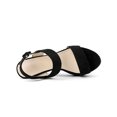 thumbnail image 4 of BLISSFUL STEP Women Platform Slingback Block Heeled Sandals Black 6, 4 of 6
