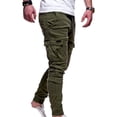 thumbnail image 2 of KIHOUT Mens Fashion Joggers Sports Pants - Drawstring Loose Cargo Pants Sweatpants Trousers, 2 of 4