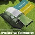 thumbnail image 4 of Outsunny Camping Tent with Rainfly Waterproof for 3-4 Person, Green, 4 of 10