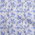 thumbnail image 1 of oneOone Polyester Spandex Medium Blue Fabric Floral Craft Projects Decor Fabric Printed By The Yard 56 Inch Wide, 1 of 4