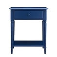 thumbnail image 4 of Leick Home Coastal Nightstand Side Table with AC/USB Charger-Navy Blue, 4 of 9