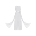 thumbnail image 3 of Sholeno Combinaisons Sans Manches pour Filles, Robe de Mariage Formelle en Chiffon, Combinaison de Danse Ivoire 10, 3 of 7
