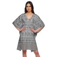 thumbnail image 1 of Moomaya Robe Courte de Caftan de Plage, Robe de Couverture Imprimée, Kaftan pour Femmes, Tenue de Plage, Couverture, 1 of 4