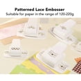 thumbnail image 4 of Border Punch, Paper Punch, Fancy Border Punch Cutter, Effortless Flower Design Embossing Punch for Paper Crafting, Scrapbooking, Greeting Cards, and Wedding Invitations, 4 of 7