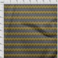 thumbnail image 3 of oneOone Silk Tabby Fabric Floral & Chevron Block Print Fabric By Yard 42 Inch Wide, 3 of 4